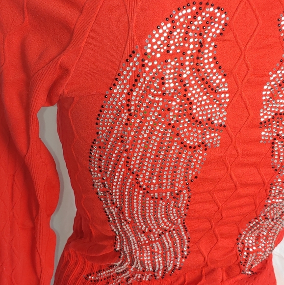 Angel Wings Red Hoodie One Size - Picture 3 of 6